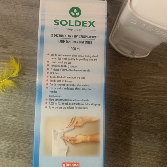 Liquid Dispenser Wall Mount Hand Sanitizer , Soap Dish soap dispenser BPA Free - Picture 6 of 9